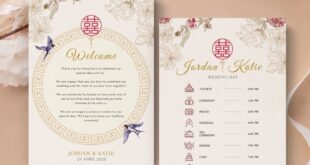 Asian Wedding Day Schedule